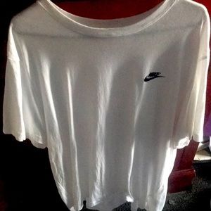 Nike plus size white t shirt